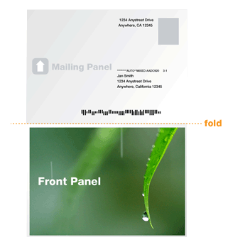 Folded Mailing Panel USPS change
