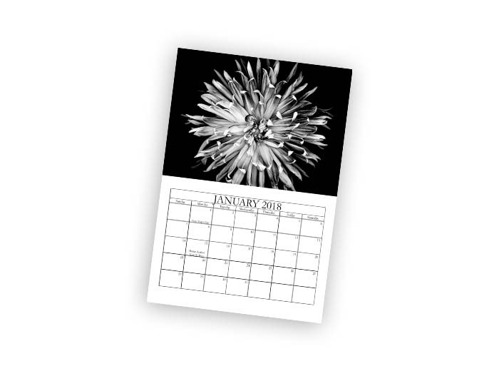 Mini Calendar that folds to 5x7