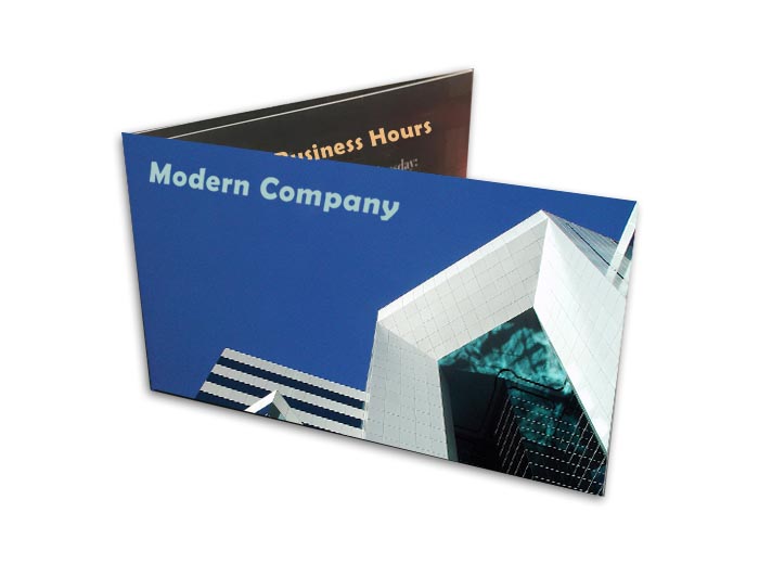 Panoramic Triple Business Card Folded