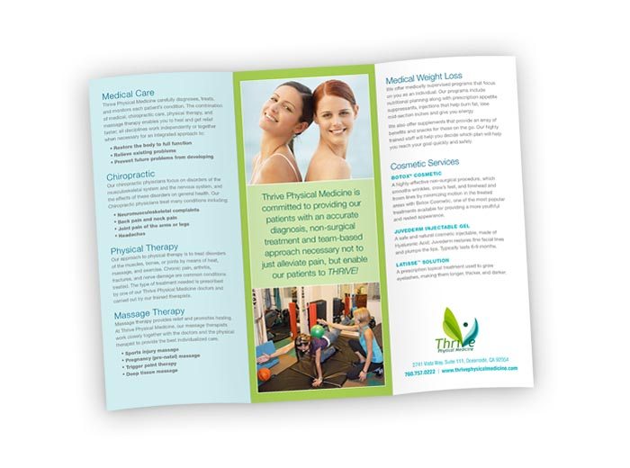 Trifold Brochure Product Image