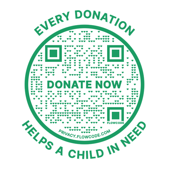 Every Donation Helps a Child in Need - Sample QR
