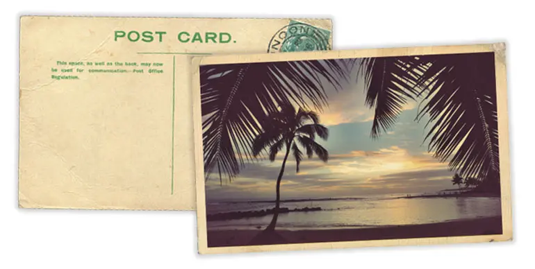 Vintage Postcard front and back