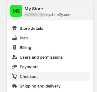 Shopify Checkout My Store Screenshot