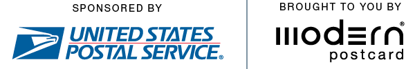 Logos - Sponsored by USPS and Brought to you by Modern Postcard