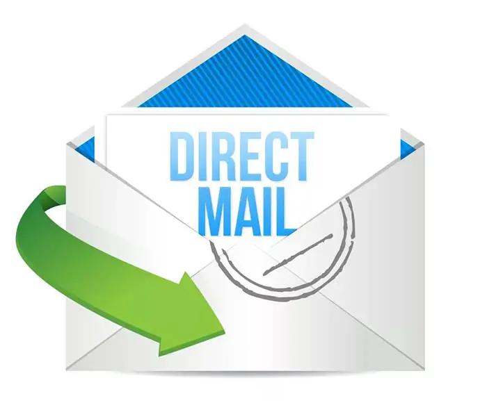 Direct Mail illustration design over a white background