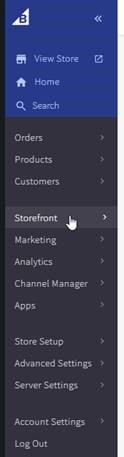 BigCommerce Storefront Screenshot