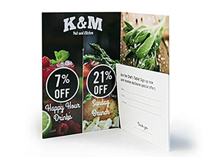 Bill Holder Printing for Restaurants and Other Industries - Product Image