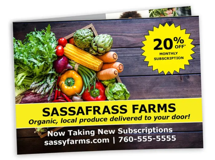 Panoramic Double Deluxe Printing Product Image showing a farmstand 